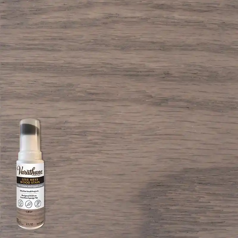 Less Mess Gray Water-based Linseed Oil Emulsion Wood Stain 4 Oz