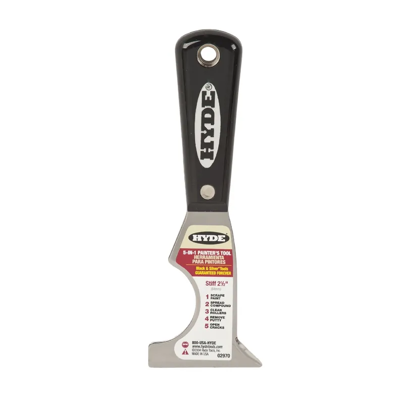 5-in-1 Painter‘s Tool, Stiff Steel Blade, 2-1/2-in.