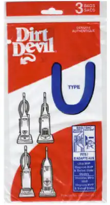 Vacuum Bag 3 Pk Type U