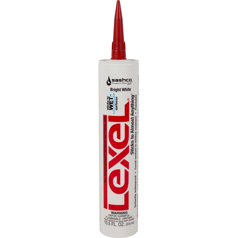 Lexel White Synthetic Rubber All Purpose Caulk 10.5 Oz