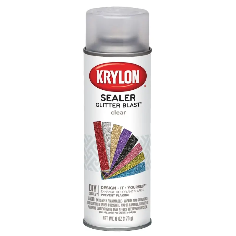 Glitter Blast Clear Spray Paint 6 Oz - Durable, Fast-drying Sealer For Various Surfaces