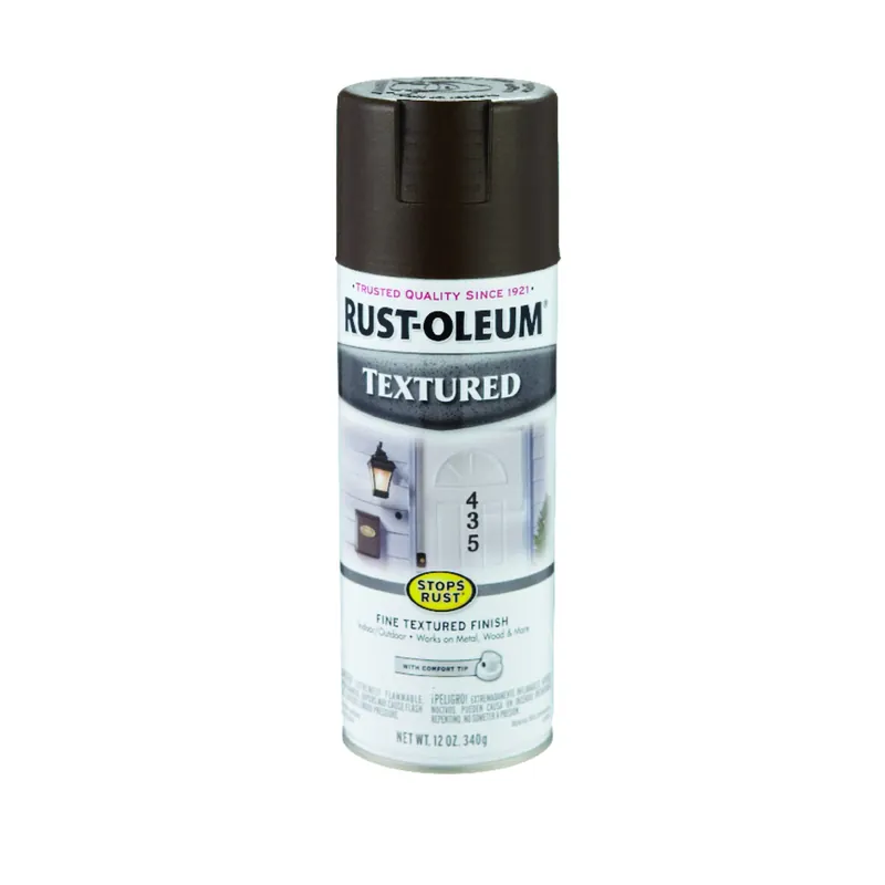 Textured Spray Paint, Dark Brown, 12-oz.