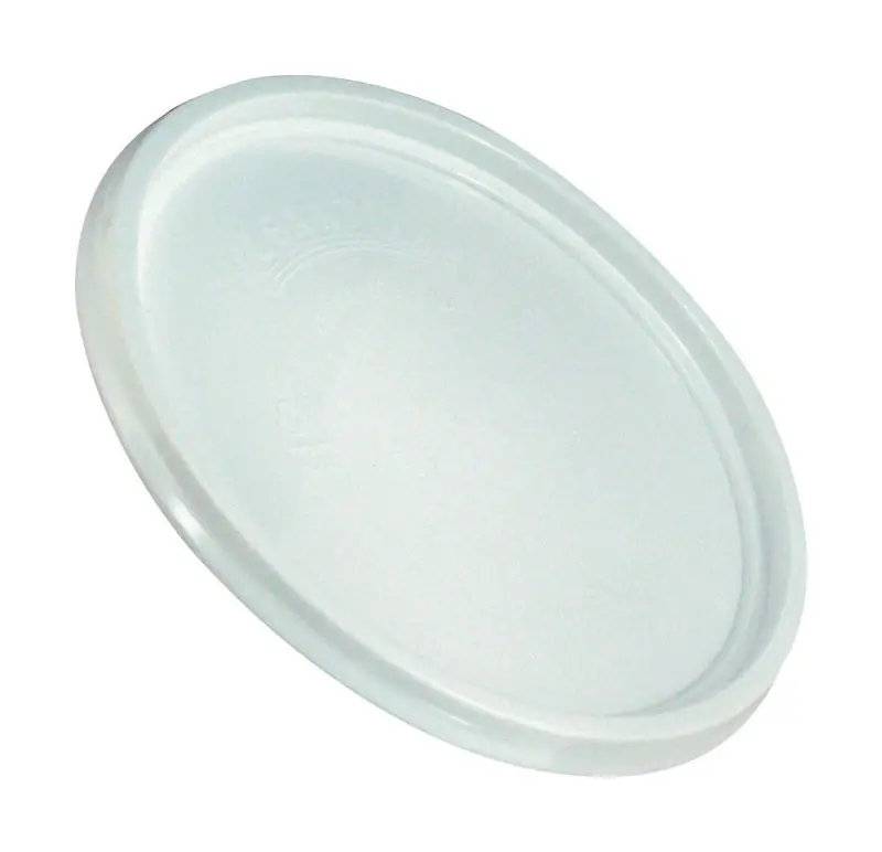 Pail Lid, White Plastic, 1-gallon