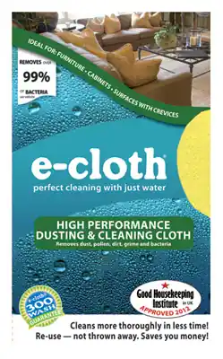 High Performance Microfiber Dusting Cloth 12.5 In. W X 12.5 In. L 1 Pk