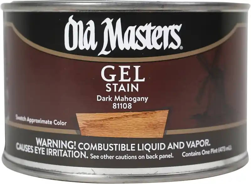 Gel Stain, Oil-based, Dark Mahogany, 1-pt.