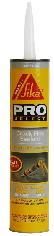 Pro Select Gray Polyurethane Construction Caulk Sealant 10.1 Oz