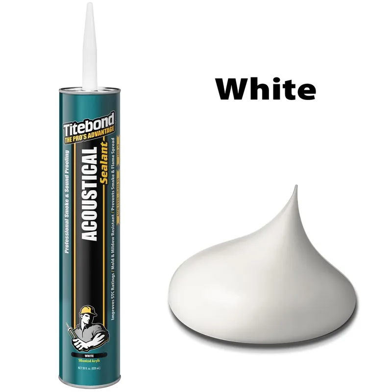 Acoustical White Elastomeric Silicone Smoke And Sound Sealant 28 Oz
