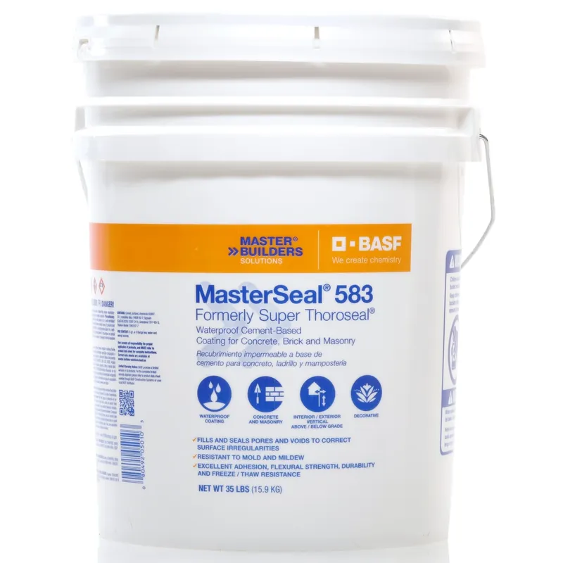 583 Waterproof Coating, Cement Based, 35 Lbs.