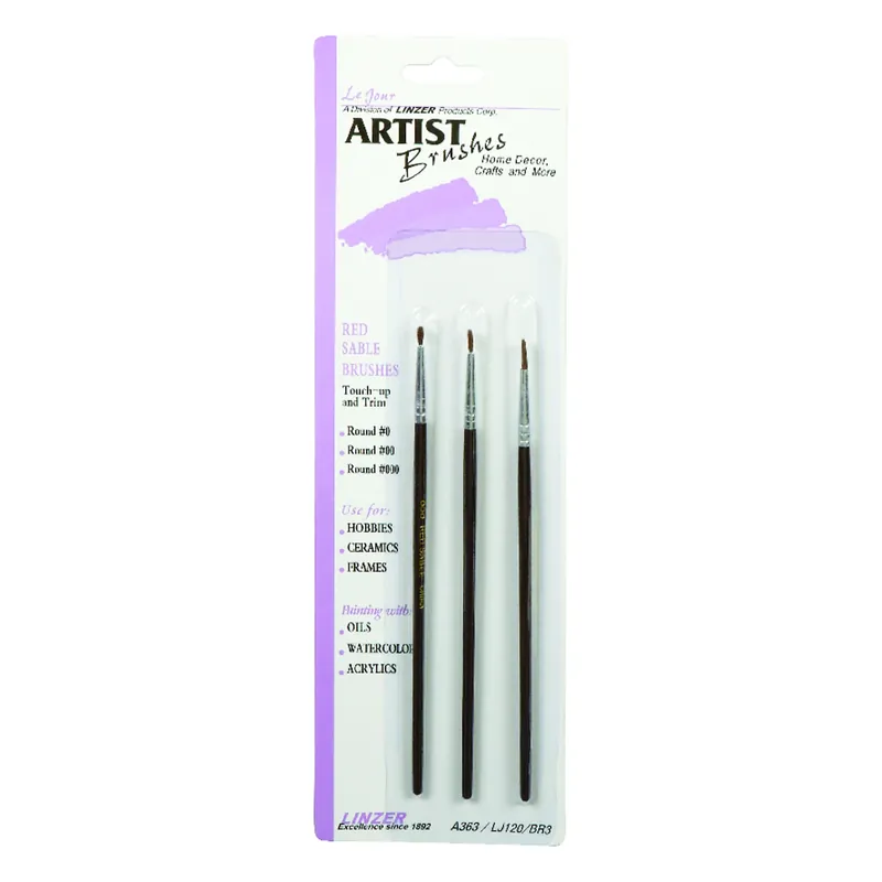 No. 000/00/0 Assorted Artist Paint Brush Set