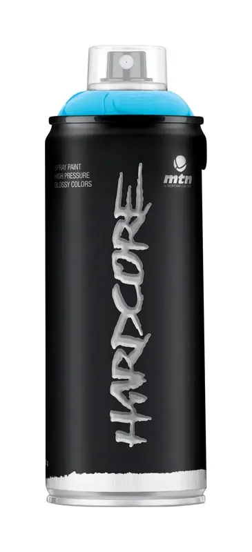 Hardcore Gloss Light Blue Spray Paint 11 Oz - All Purpose, Uv & Water Resistant