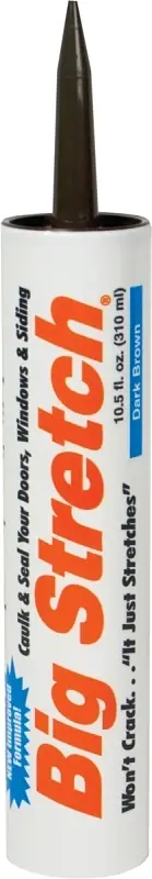 Big Stretch Dark Brown Elastomeric Acrylic Latex Door/siding/ Window Caulk 10.5 Oz