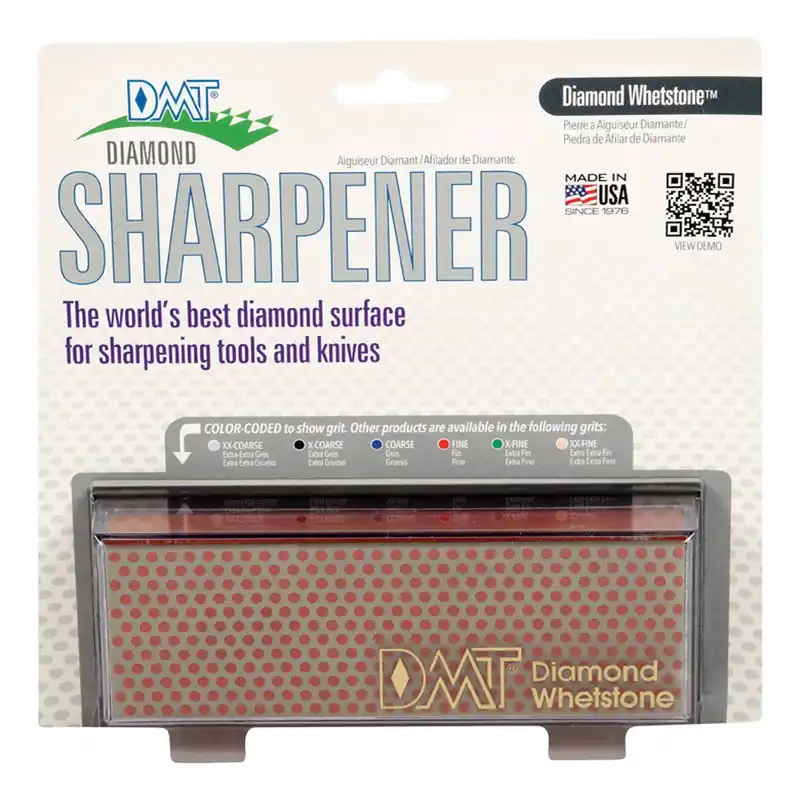 6 In. Fine Diamond Whetstone Sharpener With Case
