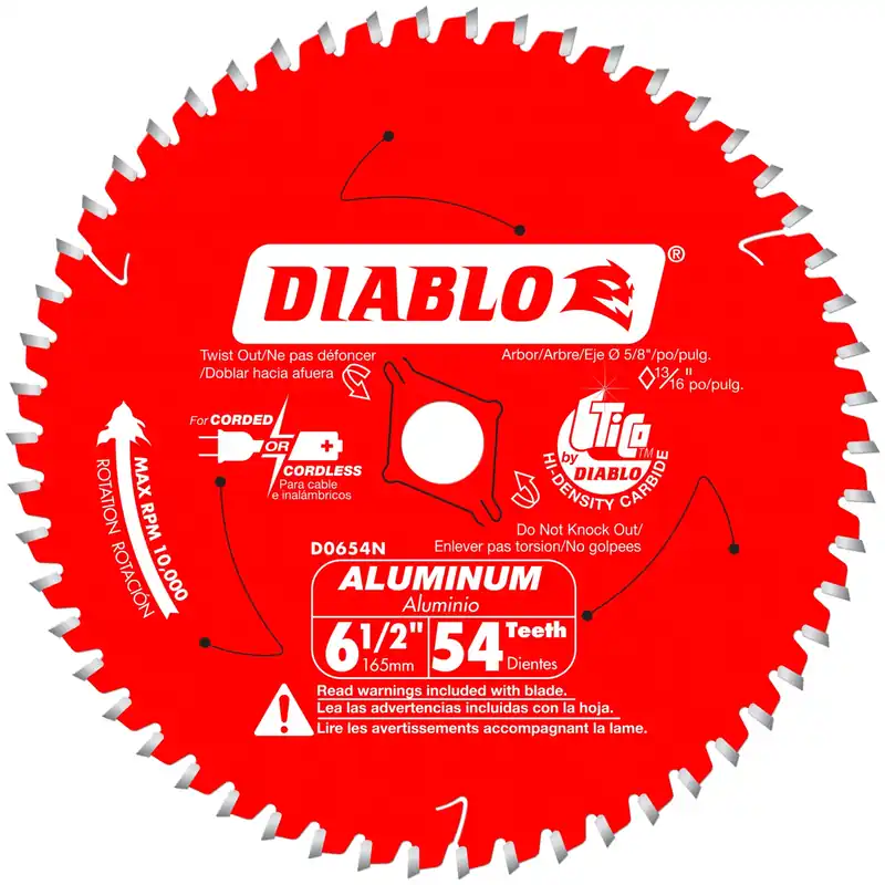 6-1/2 In. D X 5/8 In. Tico Hi-density Carbide Circular Saw Blade 54 Teeth 1 Pk