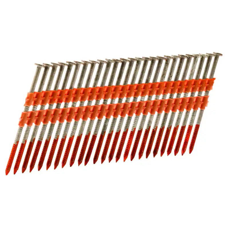 3 In. L Plastic Strip Hot-dip Galvanized Framing Nails 21 Deg 1000 Pk