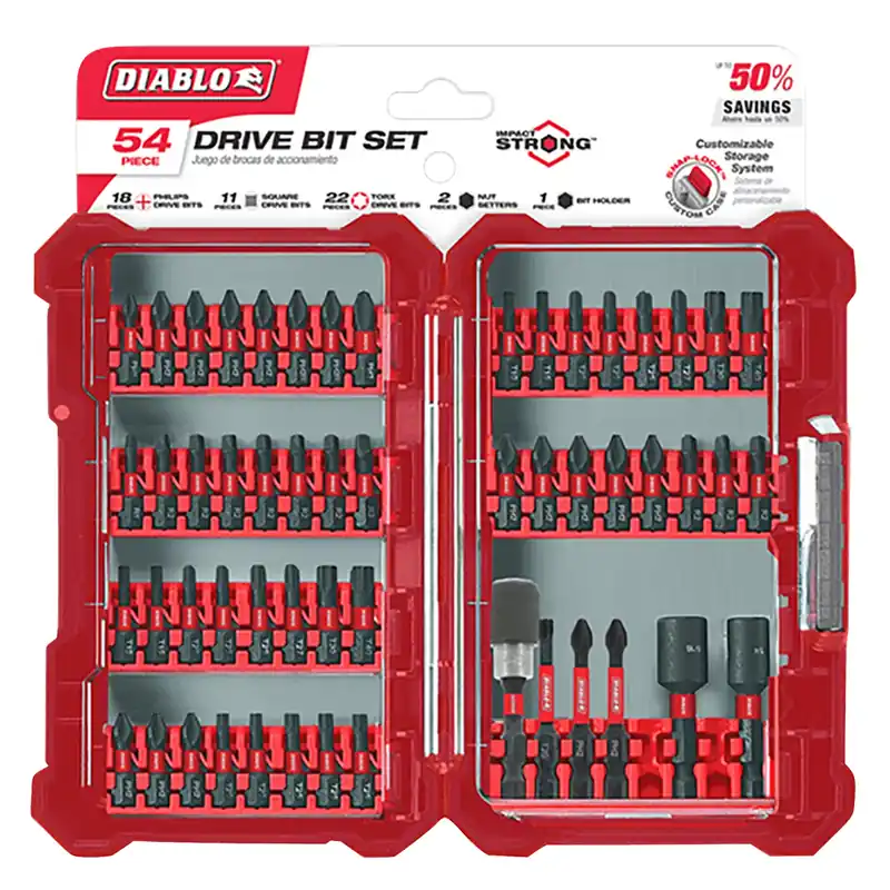 Drive Bit Set Black Oxide 54 Pc