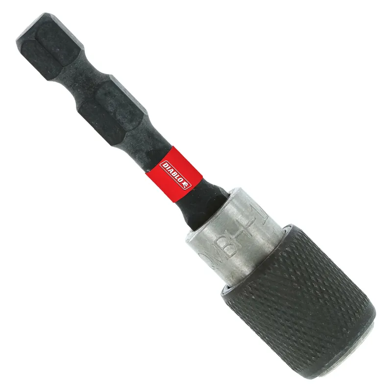 Hex 2-3/8 In. L Quick-change Magnetic Bit Holder Black Oxide 1 Pk