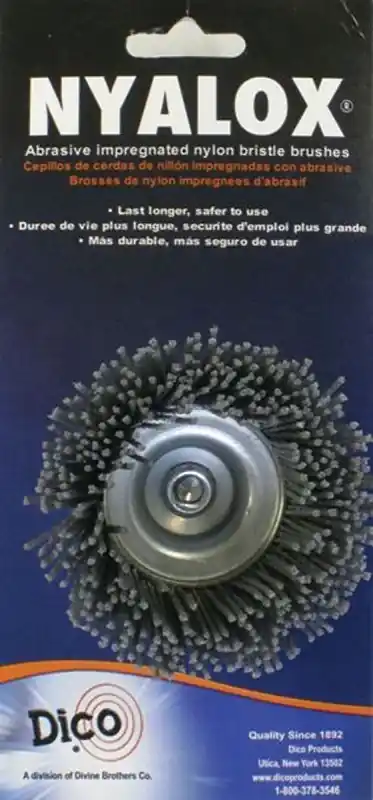 Nyalox 2-1/2 In. Extra Coarse Drill-mounted Wire Brush With 1/4 In. Shank