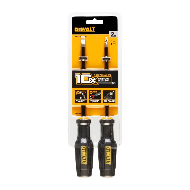 Toughseries 6 In. L Phillips/slotted Demolition Screwdriver Set 2 Pk