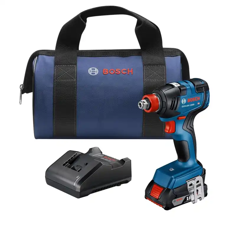 18-volt Ec Cordless 1/4 & 1/2 In. Two-in-one Bit/socket Impact Driver Kit, Brushless Motor, Lithium-ion Battery + Charger