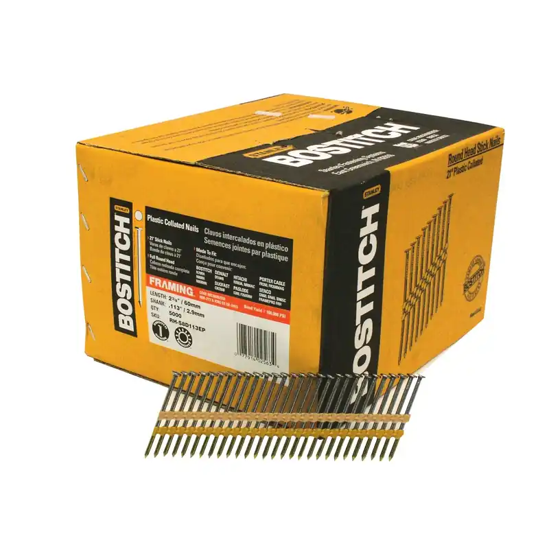 2-3/8 In. L Angled Strip Coated Framing Nails 21 Deg 5,000 Pk