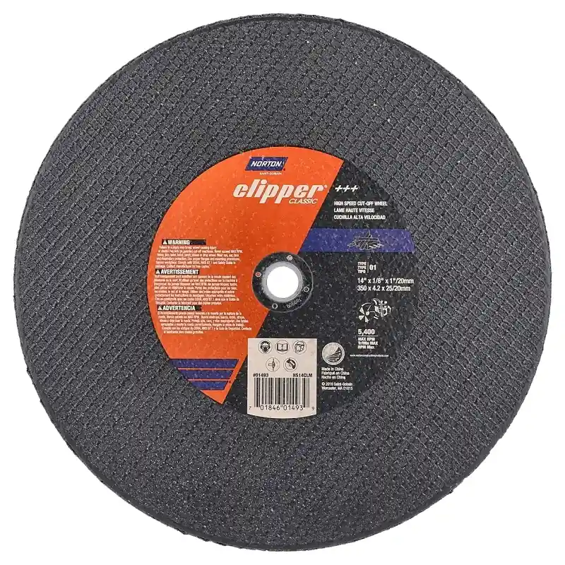 Clipper 14 In. D X 1 In. X 1/8 In. Thick Aluminum Oxide Classic Cut-off Wheel 1 Pk