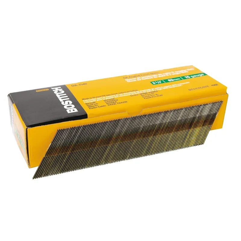 2-1/2 In. L X 15 Ga. Angled Strip Coated Finish Nails 4000 Pk