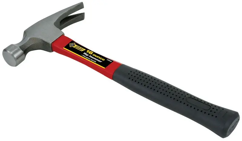 16 Oz Smooth Face Rip Hammer With Fiberglass Handle - Model 2258499