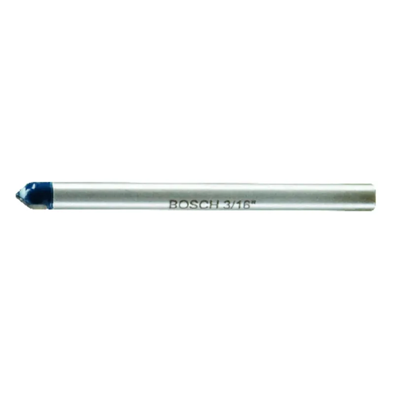 3/16 In. X 2 In. L Carbide Tipped Glass And Tile Bit 3-flat Shank 1 Pk