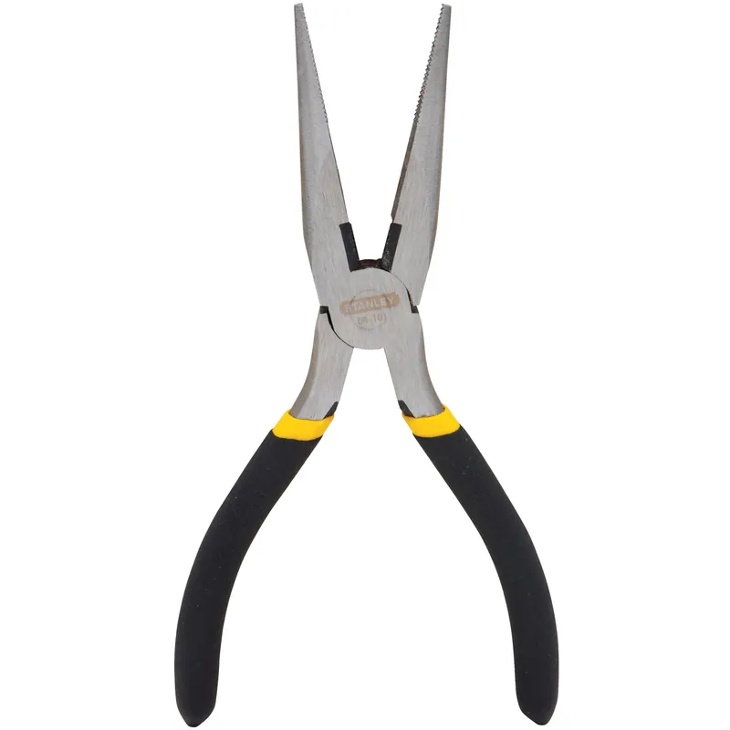 6 In. Steel Fixed Joint Long Nose Pliers