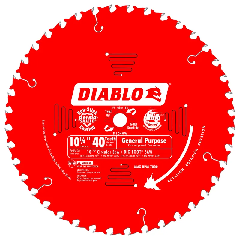 10-1/4 In. D X 5/8 In. Tico Hi-density Carbide Circular Saw Blade 40 Teeth 1 Pk