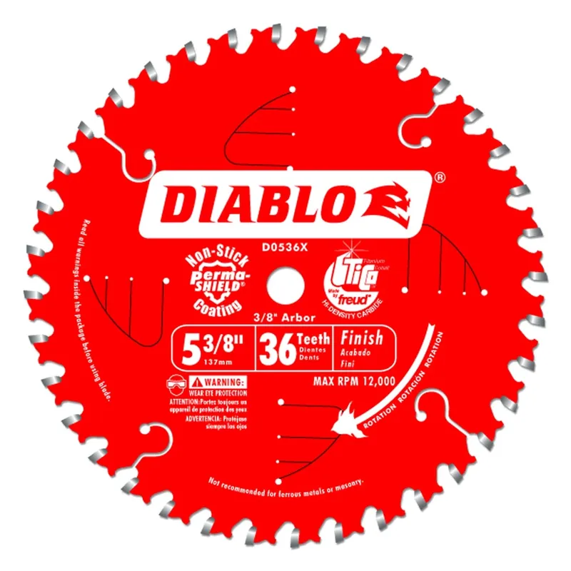 5-3/8 In. D X 10 Mm Tico Hi-density Carbide Trim Saw Blade 36 Teeth 1 Pk
