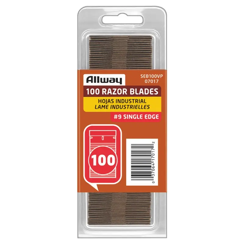 Steel Single Edge Razor Blade 1-9/16 In. L 100 Pk