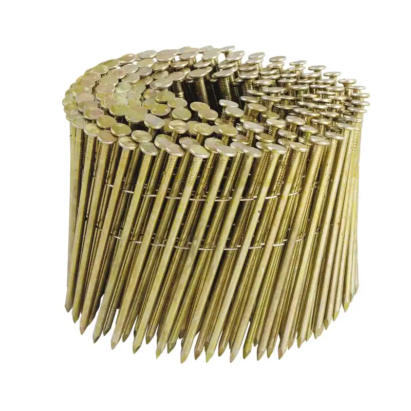 3-1/4 In. L Angled Coil Galvanized Framing Nails 15 Deg 2700 Pk