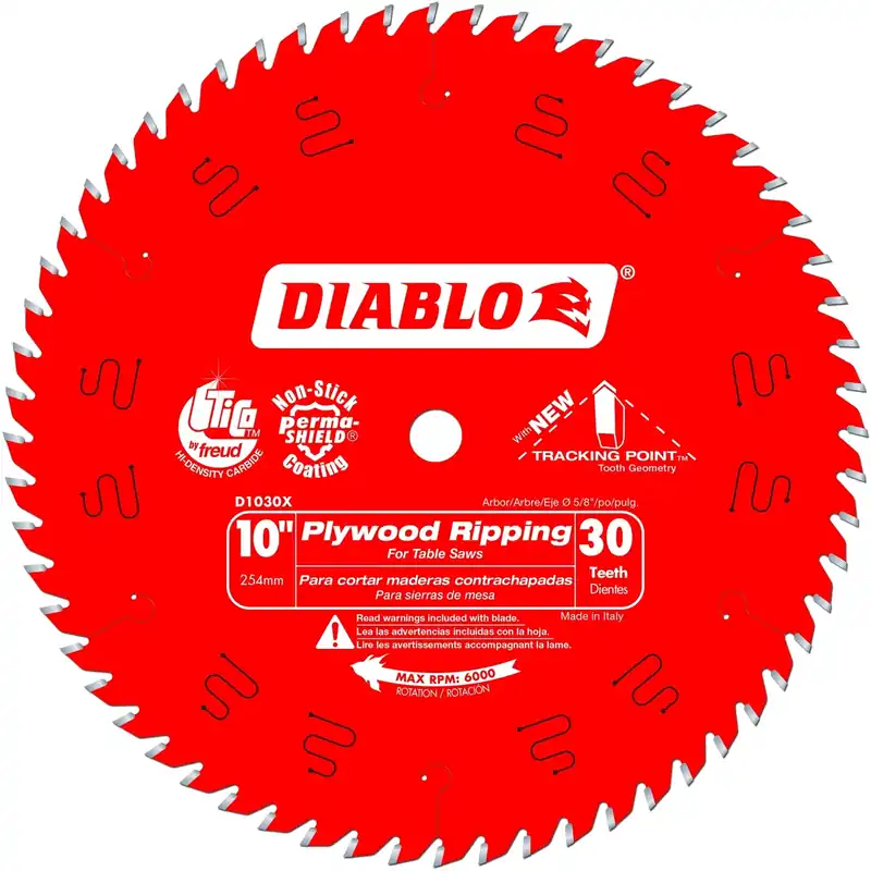 Tracking Point 10 In. D X 5/8 In. Tico Hi-density Carbide Ripping Saw Blade 30 Teeth 1 Pk