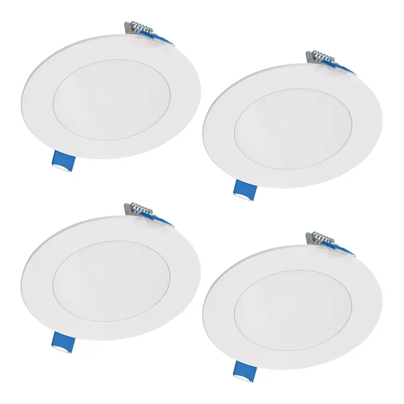 Hlb Lite Matte White 4 In. W Led Canless Recessed Downlight 10.1 W