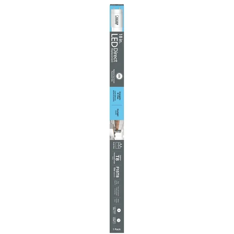 T8 Daylight 18 In. Bi-pin T8 Led Linear Lamp 18 Watt Equivalence 1 Pk
