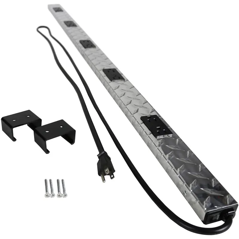 10-outlet Heavy-duty Aluminum Power Strip With 6 Ft. Cord And Circuit Breaker