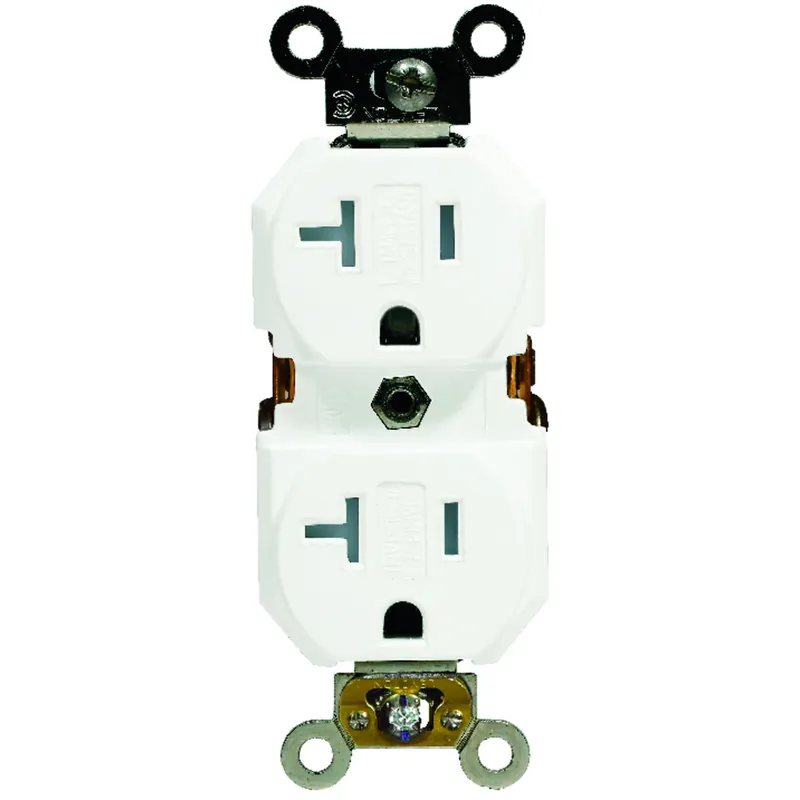 20 Amps 125 V Duplex White Outlet 5-20r 1 Pk