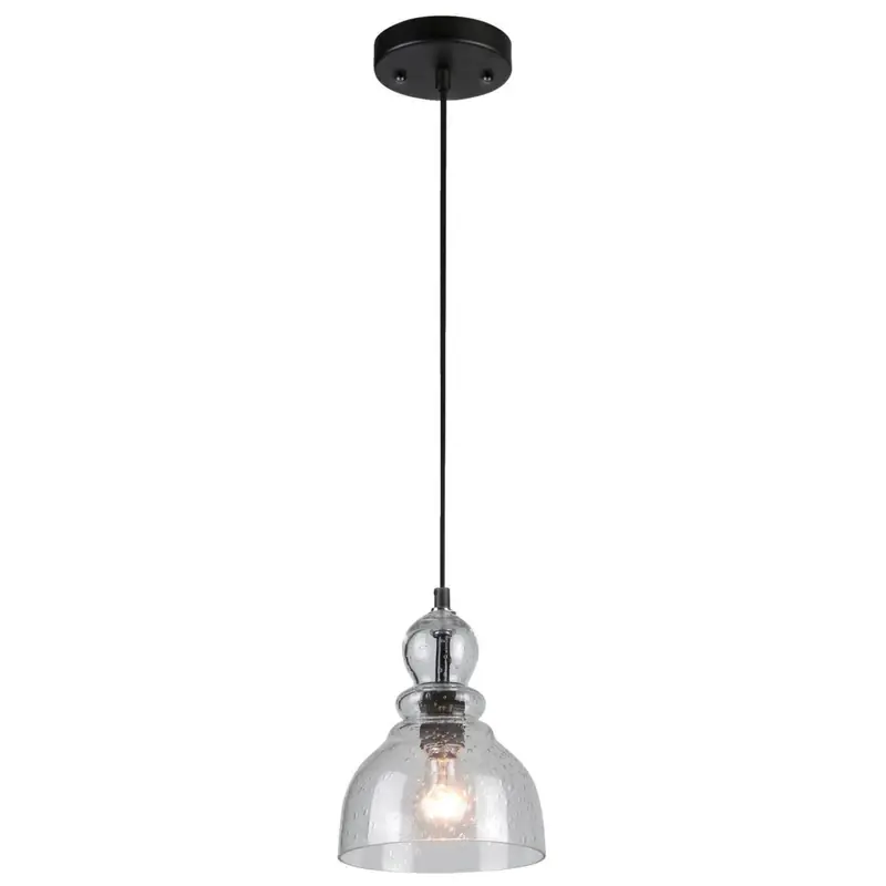 Fiona Oil Rubbed Bronze Clear 1 Lights Mini Pendant Light