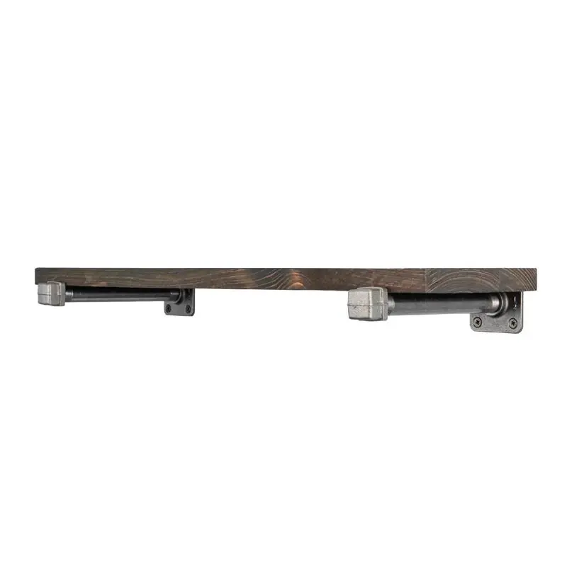 24 In. W X 24 In. D Black Wood Boulder Shelf Kit 1 Pk