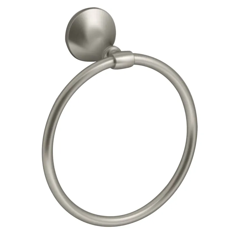 Elliston Brushed Nickel Towel Ring Metal, Model R72786-bn