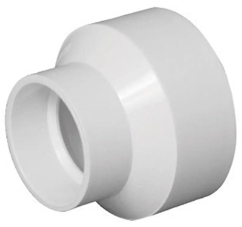 Schedule 40 4 In. Hub X 2 In. D Hub Pvc Reducing Coupling 1 Pk