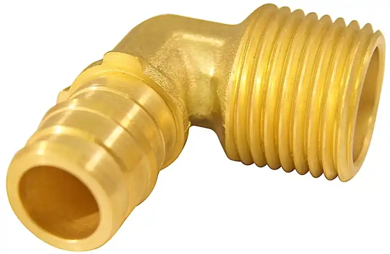 Pex-a 1/2 In. Expansion Pex In To X 1/2 In. D Mnpt Brass 90 Degree Elbow