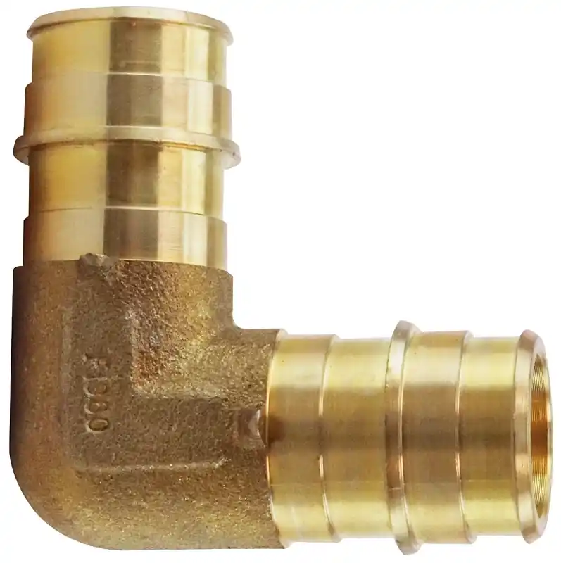 Pex-a 3/4 In. Expansion Pex In To X 3/4 In. D Barb Brass 90 Degree Elbow