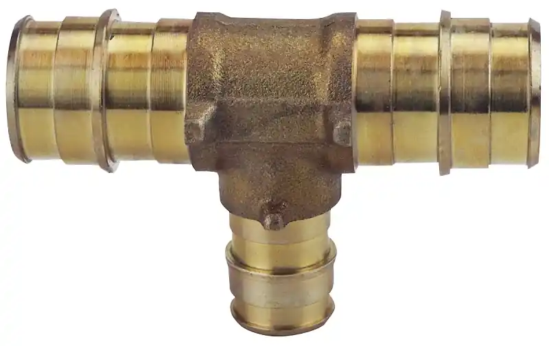 Pex-a 3/4 In. Expansion Pex In To X 3/4 In. D Barb Brass Reducing Tee