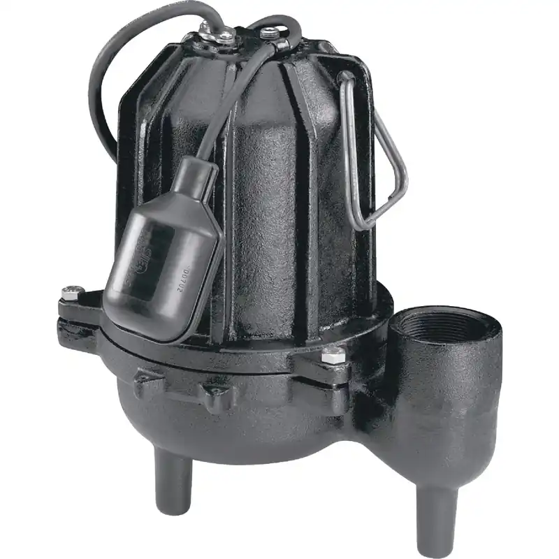 Wcs50t 1/2 Hp Cast Iron Sewage Ejector Pump With Tethered Float Switch