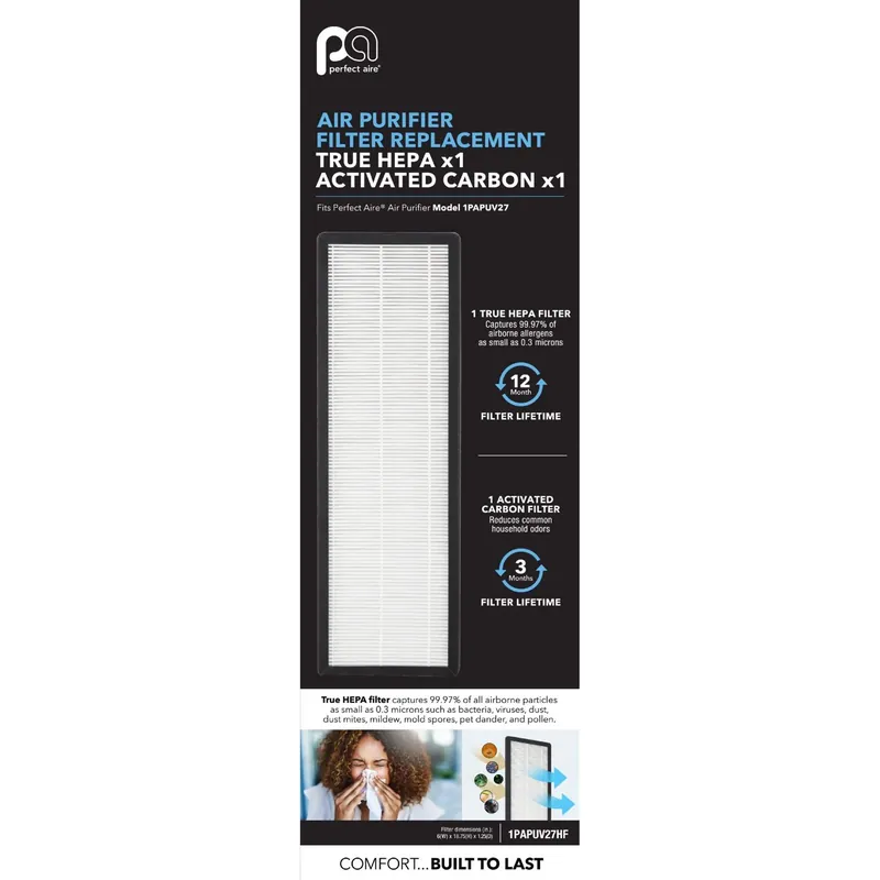18.75 In. H X 6 In. W Rectangular Hepa Air Purifier Filter 1 Pk