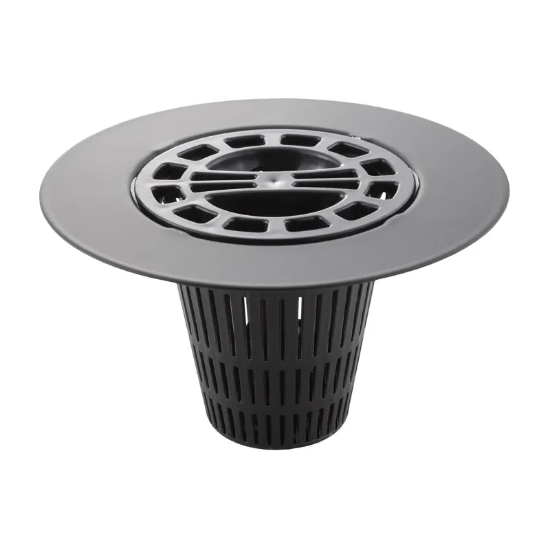 Matte Plastic/stainless Steel Hair Catcher Shower Drain Cover