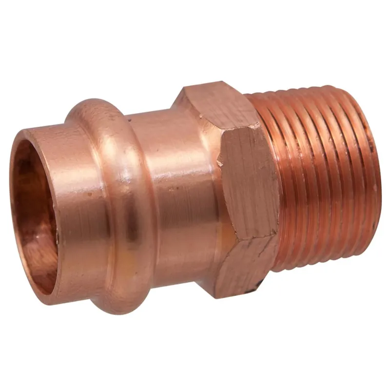 3/4 In. Press X 3/4 In. D Mip Copper Adapter 10 Pk