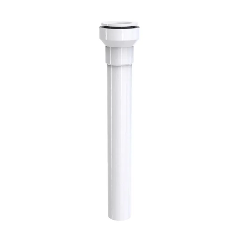 Insta-plumb Push-fit Bathroom Sink Extension Tube, White, 1-1/2 X 12 In.